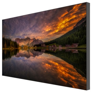 Monitor de videowall HIKVISION de 46" - Resolución 1920x1080 (Full HD) - Marco de 2,5 mm (AA) - 1 HDMI, 1 DP, 1 DVI, 1 VGA, 1 USB - Ángulo de visión de 178° - Compatible con conexión en cadena
