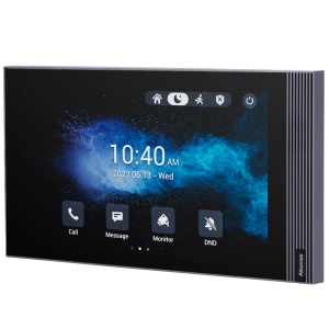 Monitor Linux para videoporteiro - Ecrã IPS de 7" | Montagem em superfície - Áudio bidireccional Crystal Clear | Easy UI - TCP/IP, PoE, SIP standard - Manutenção via cloud - Ligação de monitor e placas via Cloud
