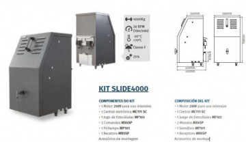 MOTORLINE KIT SLIDE4000 AUTOMATISMOS PARA PORTÕES DE CORRER