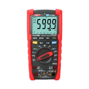 Multímetro digital industrial Verdadero Rms - IP65 e resistente à caer de 2 m - Medición DC e AC hasta 1000V / 20A - Flash integrado - Medición de resistencia, capacidad e frecuencia - Zumbador a prueba de continuidad
