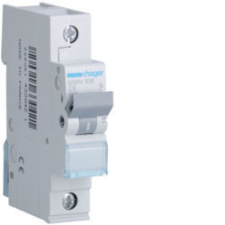 MWN106 - Interruttore automatico 1P 6A C 3kA 1M HAGER EAN:3250614330421