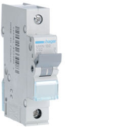 MWN132 - Interruttore automatico 1P 32A C 3kA 1M HAGER EAN:3250614330483