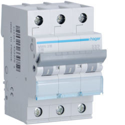 MWN316 - Breaker 3p 16a C 3K 3M HAGER EAN: 3250614330759