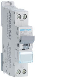 NFT740 - Breaker 1P + N 40A C 6/10K 1M HAGER EAN: 3250614630743