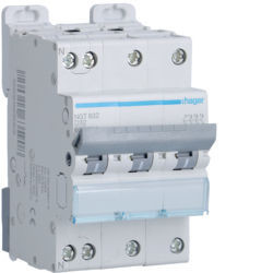 NGT832 - Interruttore automatico 3P+N 32A D 6/10kA 3M HAGER EAN:3250614635908