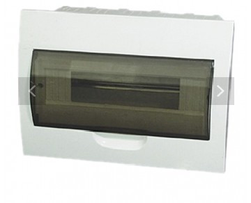 O40E18 - Verteilungsrahmen 18 Mod. Encrew, IP40, mit Terra Bars, weiße Omnium -Elektro -Tür