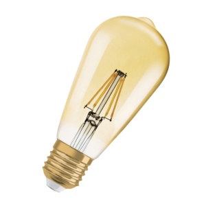 Osram Ledvance - 4052899962095 - LED -Lampe 1906 LED CL EDISON FIL GOLD 36 NAN -DIM 4W/825 4 W 410 LM