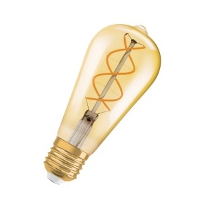 Osram Ledvance - 4058075092112 - LED -Lampe 1906 LED CL EDISON FIL GOLD 25 NAN -DIM 5W/820 4 W 300 LM