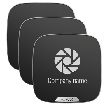 Pack 10 customizable covered for outer siren - black color - fit for outdoor use - siren not included