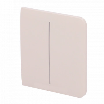 Panel táctil a cambiar de luz par - Compatible con AJ-LIGHTCORE-2G - Retroiliminación LED - Panel de tocar lado sin contacto - Color marfil - Ajax - Enchufe Lateral