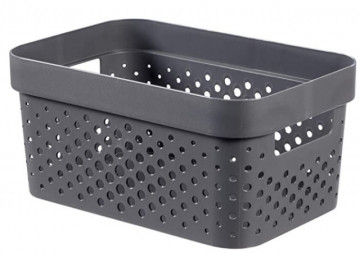 Panier recyclé à l'infini 4.5L Gris foncé