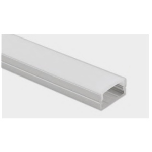 Perfil Aluminio Saliente S/Aba 17x8x2000mm