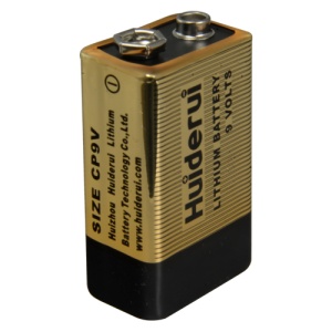 Pilha CP9V - Li-MnO2 - Tensão 9.0 V - Capacidade nominal 1200 mAh - Compatível com produtos do catálogo