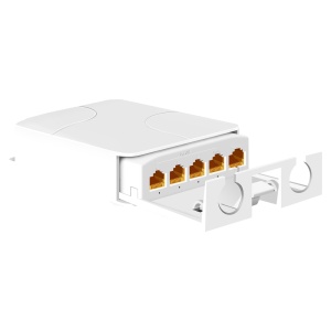 POE extender outdoor - Permite ampliar o alcance da alimentação POE - IEEE 802.3 af/at/bt - Potência de saída 60W (Porta 2) e as restantes 30W - 4 Portas 10/100/1000 Mbps
