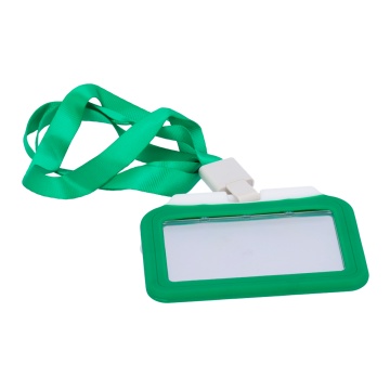 Porta-cartões RFID - Disposição horizontal - Formato CR80: 85 (L) × 54 (A) mm - Película de proteção em plástico - Feito de silicone - Cor verde