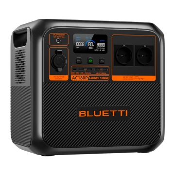 Portable Battery - Large Capacity 1440Wh - Output Power 1800W - Multiple Outputs and Recharging Forms - 3500 Life Cycles | UPS Function - LCD screen: control via application