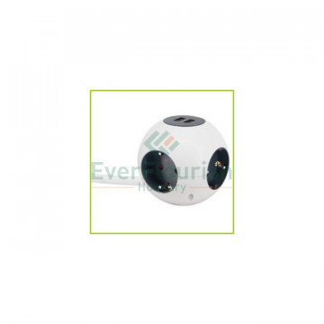 POWER GLOBE 4x SCHUKO + 2x USB 16A 250V