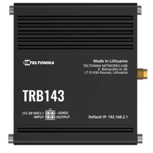 Puerta de enlace industrial 4G de Teltonika - 4G Cat 4 / 3G / 2G - Puerto Ethernet RJ45 de 10/100/1000 Mbps - Entrada M-BUS - Diseño compacto - Conector micro USB