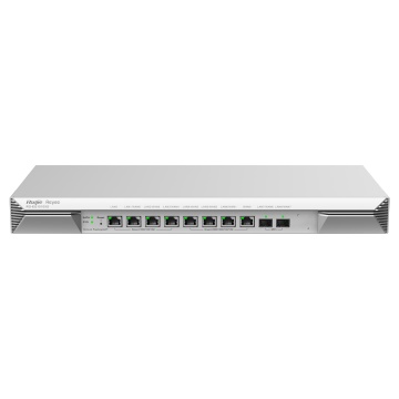 Reyee Enrutador Nube - 8 Puertas RJ45 + 2 SFP+ 10Gigabit - Deberes de enrutador + cortafuegos - Apoyo hasta 7 Pálido a faito ou balance - Hasta 4000 Mbps de ancho de banda - Hasta 1500 usuarios recomendado