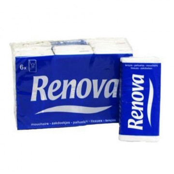 RN-4200 - LENÇOS BOLSO EM PAPEL RENOVA ESSENTIAL 3 FLS.