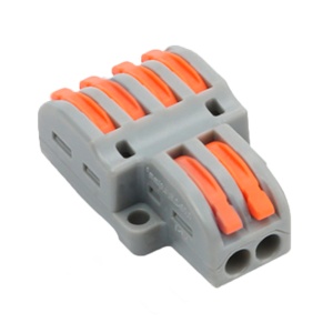 SAFIRE - Connecteur de câble - 2 entrées et 4 sorties - Câblemètre 28 ~ 12AWG - Section 0,08 ~ 4 mm² - 10 unités