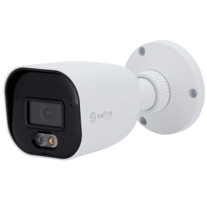 Safire Smart câmara Bullet IP gama E1 com AI-ISP - Sensor 1/2.9" grande abertura F1.0 Night Color X - Resolução 4 Megapixel (2688x1520) | MicroSD - Lente 2.8 mm | Microfone incorporado | LED 30m - IA: Classificação de humanos e veículos | Contagem - Imper