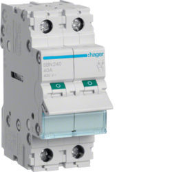 SBN240 - commutateur modulaire 2p 40a Hager Ean: 3250615510174