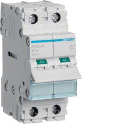 SBN240 - Modular switch 2p 40A HAGER EAN: 3250615510174