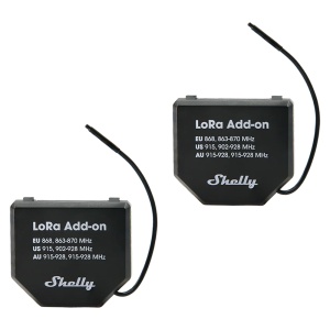 Shelly LoRa Add-on (Pack 2) - Comunicação via LoRa - Compatibilidade com Shelly Gen3 &amp; Gen4 - Longo alcance até 5Km (Utilizando antena externa) - Cor Preta