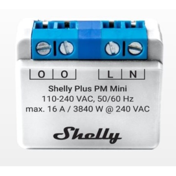 Shelly Plus Mini PM - Mini module WiFi pour la surveillance de la consommation électrique 110/240VAC - 16A