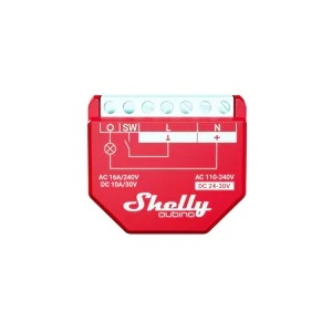 SHELLYWAVE1PM - Módulo interruptor para automação Z-Wave™ c/ medição de energia 1 canal 16 A