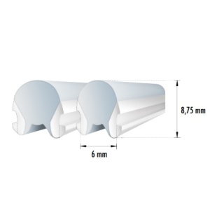 Sign-nenon-6-Red Diffuser Silicone 6mm Red
