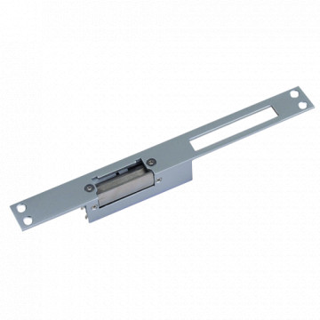Sistema de abertura de portas eléctrico - Para porta simples - Modo abertura Fail Safe (NC) - Força de retenção 500 kg - Alimentação DC 12V - Moldura