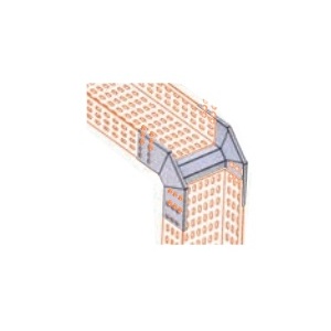 Soflight-CC-C3-300-60-BR-1-EXTERIOR CURVE 90º P / CAM.CABOS 300X60MM BLANC 9010 MATE