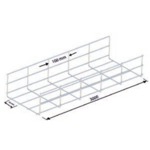 SOFLIGHT - CV-400-100-04-HDG1 - Caminho Cabos Varão 400x100mm Galvanizado Quente