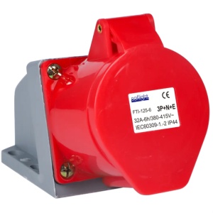 SOFLIGHT - FTI-125-6 - Tomada Mural Fêmea IP 44 3P+N+T 32A 400V