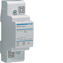 ST301 - Transf. Bell 230 V/8-12V 4VA 2 M Hager EAN: 3250615703019