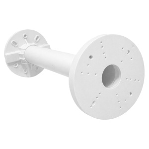 Suporte tecto - Altura 25 cm x 12.1 (Ø) cm - Adequado para uso interior e exterior - Cor branco - Fabricado em plástico