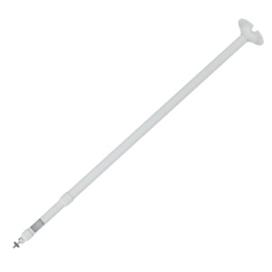 Suporte tecto - Altura 800-1500 mm x 100 (Ø) mm - Compatível com câmaras Bullet - Cor branco - Compatível com XSECURITY - Passador de cabos