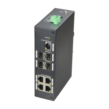 Switch X -Security - 5 portes RJ -45 - 4 portes SFP Gigabit - Speed ​​10/100/1000 Mbps - Support Double Food - Montage à Carril