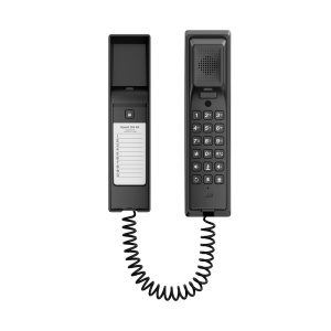Telefonillo para videoportero - LED de estado y teclas de función - Audio bidireccional Crystal Clear - 2 hilos LP, SIP estándar - Configuración local Plug &amp; Play - Conexión y mantenimiento a través de Cloud