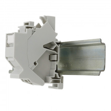 TELEVES - 209501 - Keystone-Modul RJ45 Easy Grip FTP Cat 6A mit DIN-Schienenhalterung