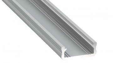 TIPO D PFA1191 - Perfil alumbre. Línea Básico Saliente 16x6.3x2000mm 1un