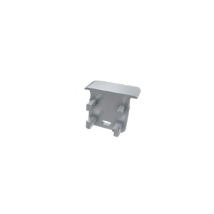 Topo Plástico com furo branco P/Perfil W