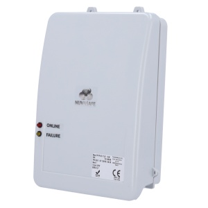 Transmissor de alarme certificado EN54-21 - ETHERNET, GPRS/NBIOT/LTE-CAT-M1 + LORA - Comunicação com o CRA/CRI - 3 entradas (NO, NC, RFL) e 2 saídas OC - Cloud para configuração e monitorização. - Permite a montagem interna/externa de PCI