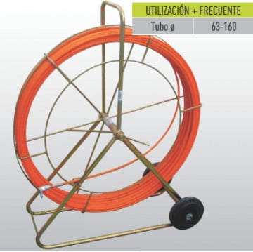 Vía.11M/M 120Mt FIBRA AUTO-ENERGÉTICA SONDA DE PUNHA DE CABO. RECIPIENTE+RODAS