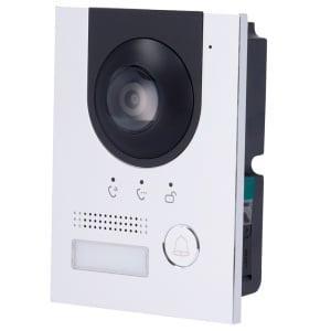 Videoporteiro 2 fios ou IP - Câmara 2 Mpx | Áudio bidirecional - Visão nocturna - Pode ser alimentado por PoE - Exterior IP65 | Antivandalismo IK07 - Saída de 12V