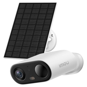 WiFi Chamber Heated 3 Megapixel - Batterie 5000 MAH + Panneau solaire - 2,8 mm / IR 15 m - Pir + Détection humaine - Bidirectionnel / Siren Audio - APT pour le plein air IP65