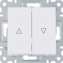 WL0320 - Lumina - Double button for blunders, white Hager EAN: 8694407000392