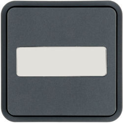 WNT922 - Tecla 1x cubyko KNX c/ porta-etiq, cinza HAGER EAN:3250617178747